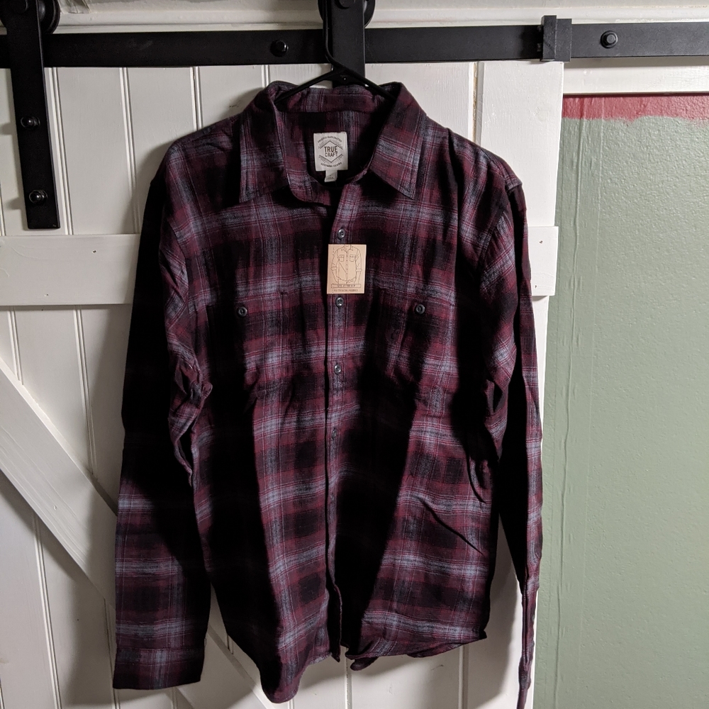 Plaid Flannel Mens Large